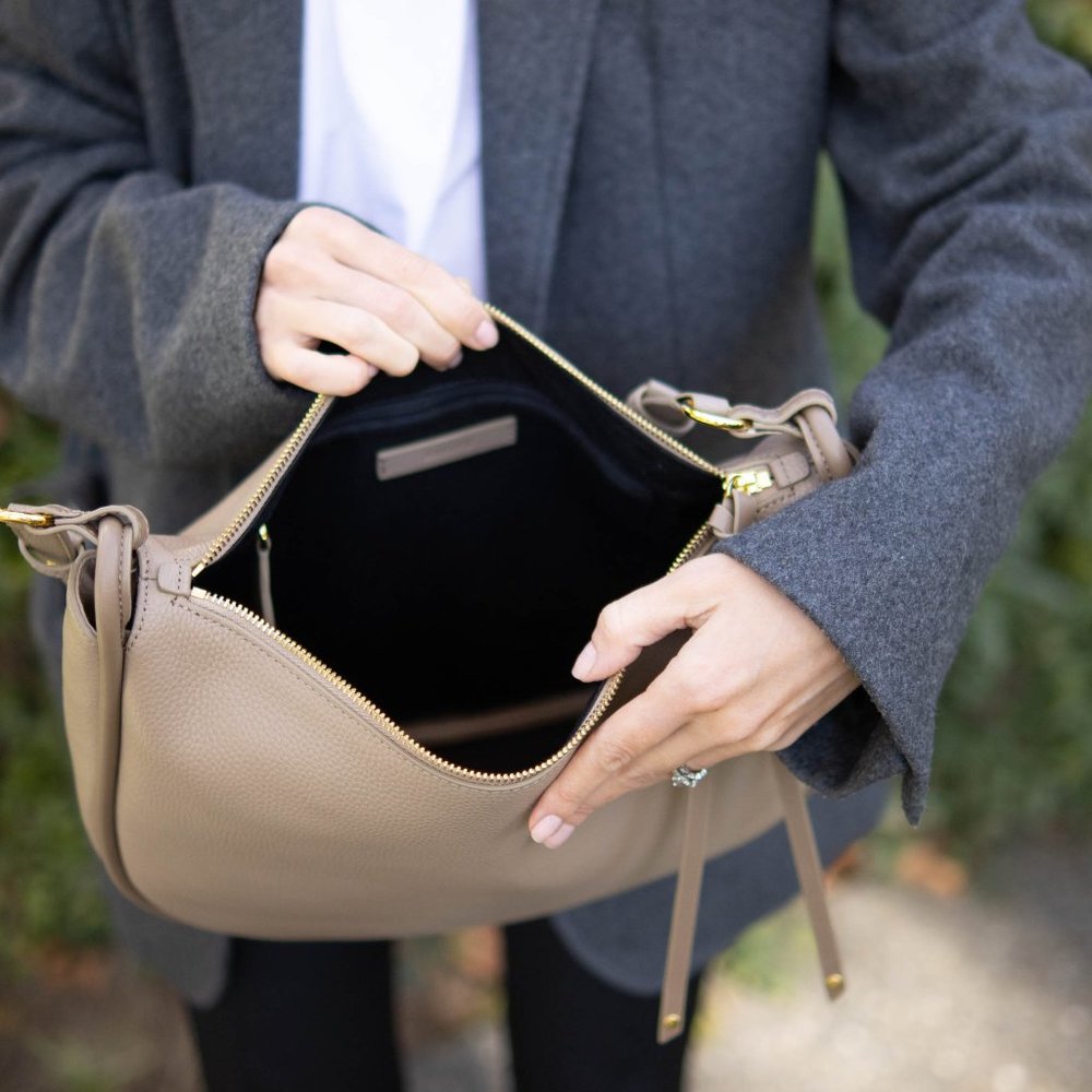 Marley Hobo in Biscotti - Genuine Pebbled Leather - Picture 11 of 13